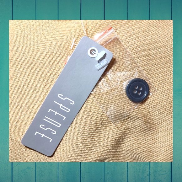 NWT Spense gold & black pullover sweater size Lg - Picture 5 of 8